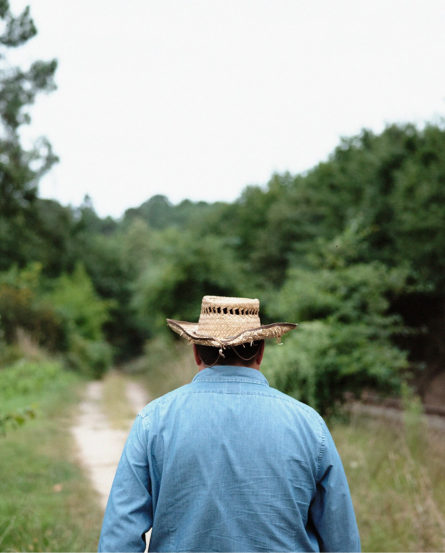 Vina Almirante man in vineyards